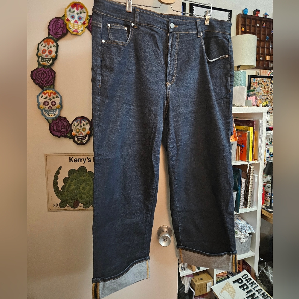 Universal Standard Stevie cuffed jeans size 20